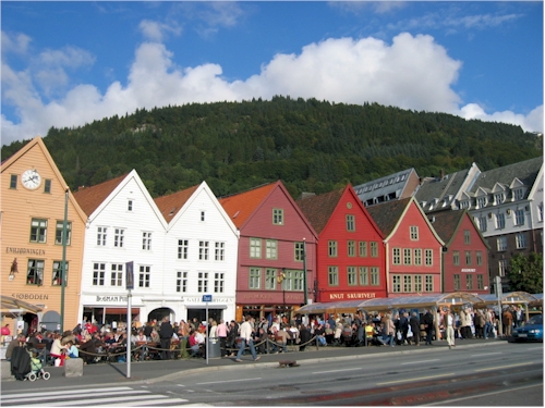 historic bryggen in bergen